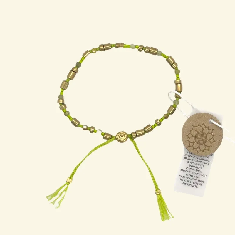 smr | Peridot | Earth Collection bracelet