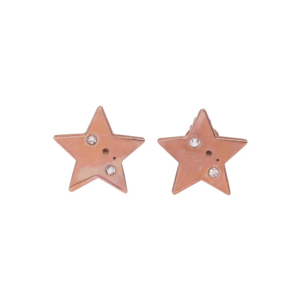 Solid Gold Star Constellation Stud Earrings