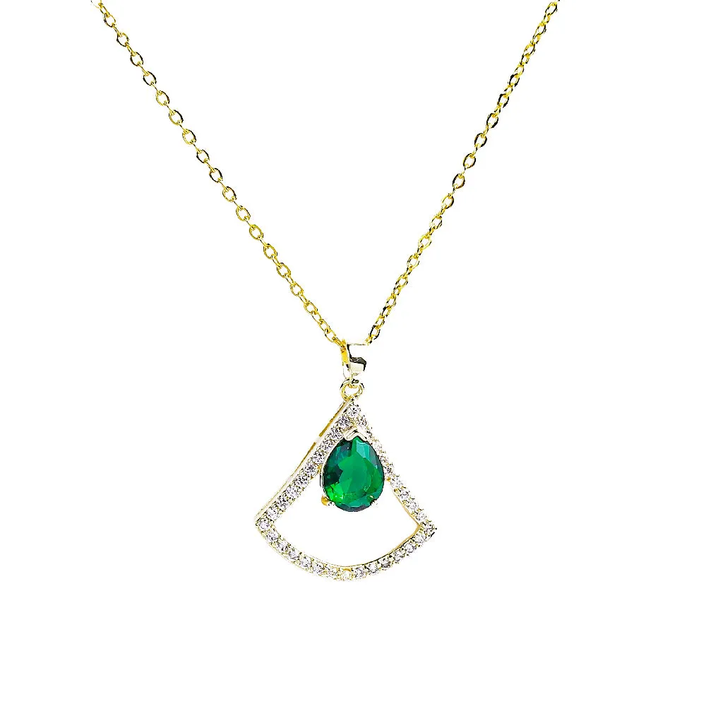 Sparkling Zircon Gem Necklace  - Fluffy