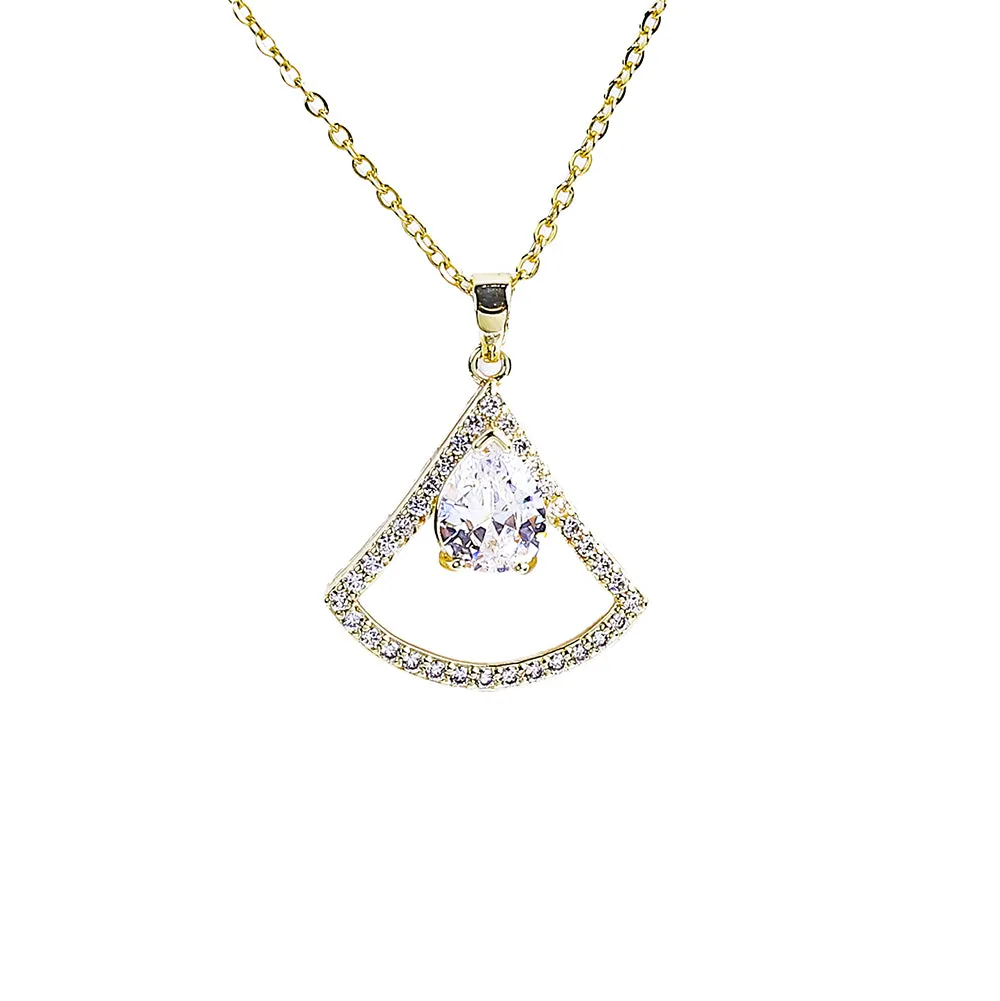 Sparkling Zircon Gem Necklace  - Fluffy