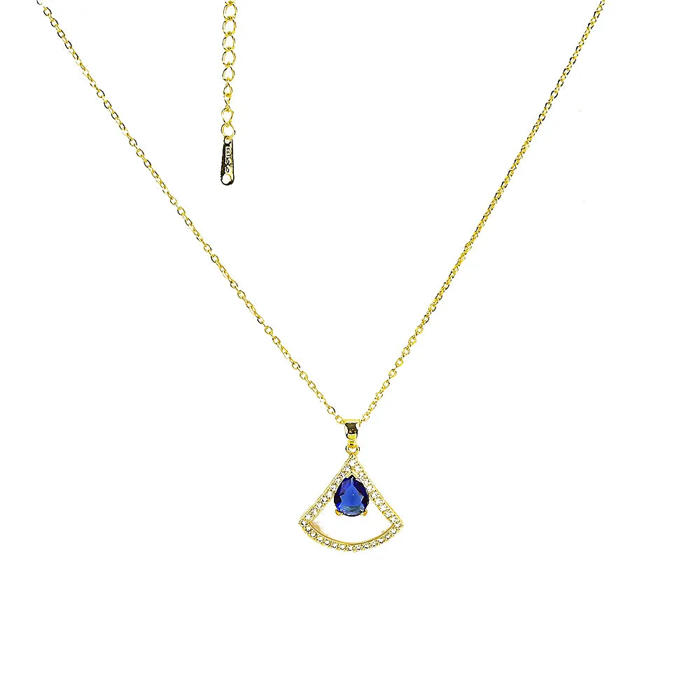 Sparkling Zircon Gem Necklace  - Fluffy