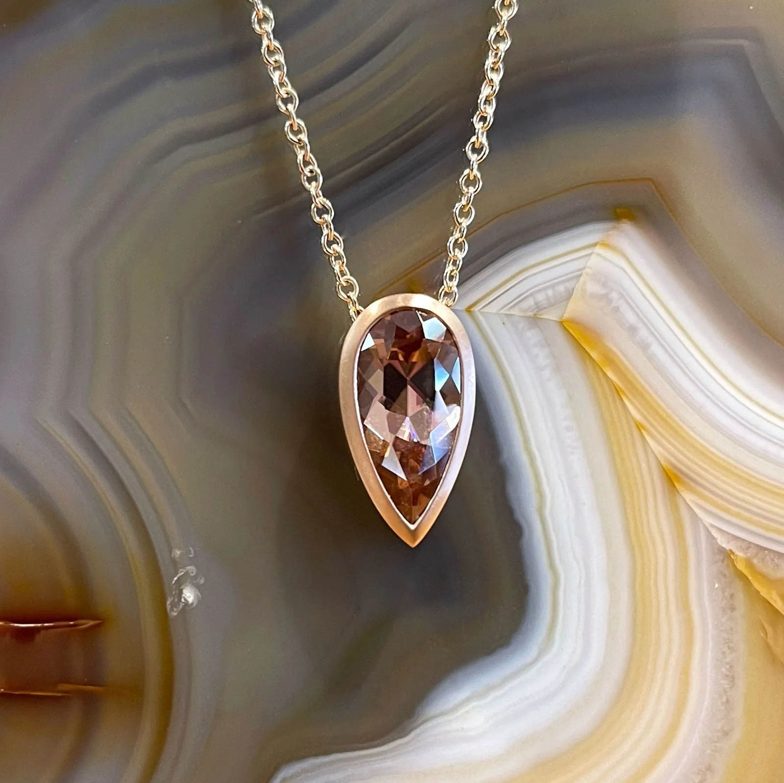 Spice Zircon Necklace