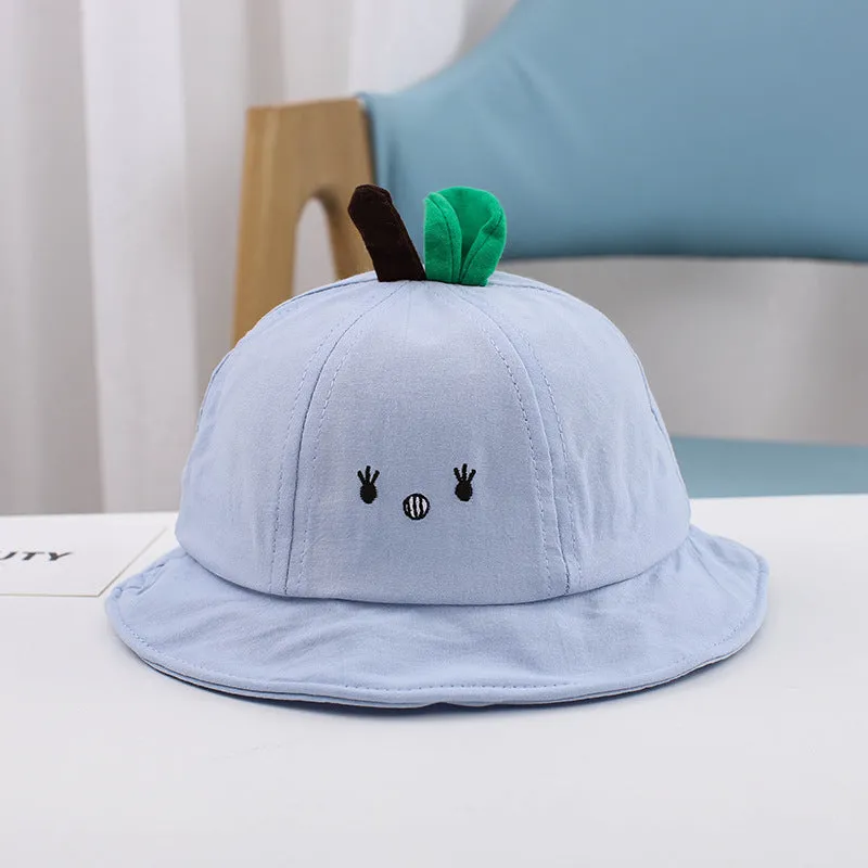 Spring and Autumn Sun Hat Boys and Girls Cartoon Bucket Hat Baby Bucket Hat