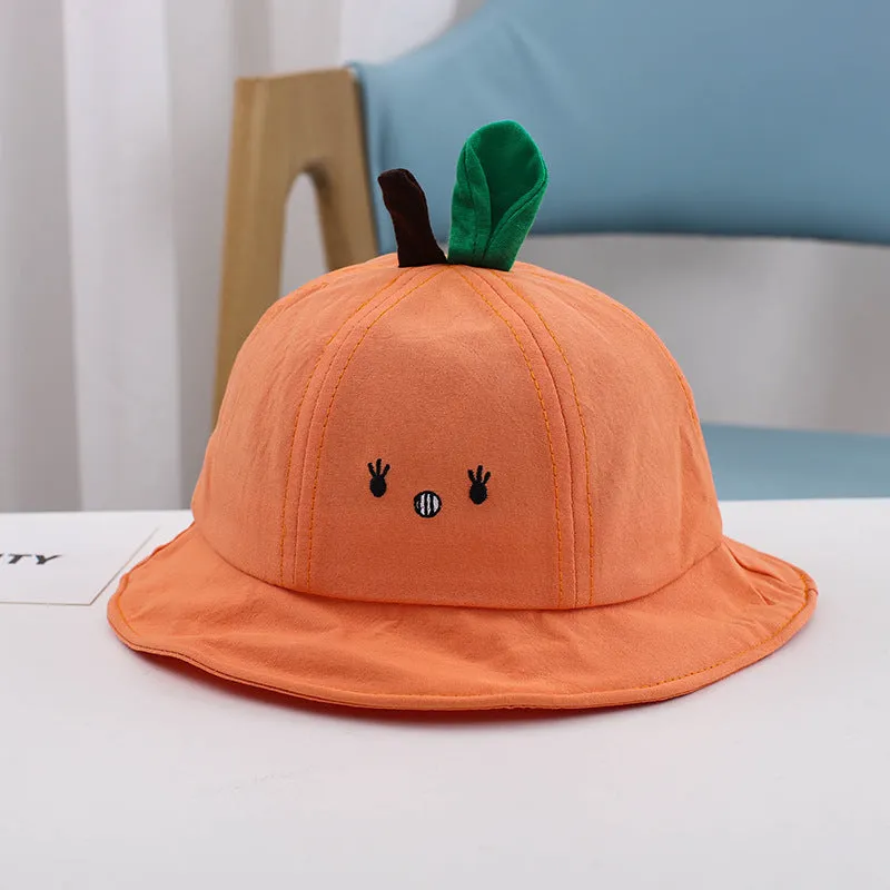 Spring and Autumn Sun Hat Boys and Girls Cartoon Bucket Hat Baby Bucket Hat