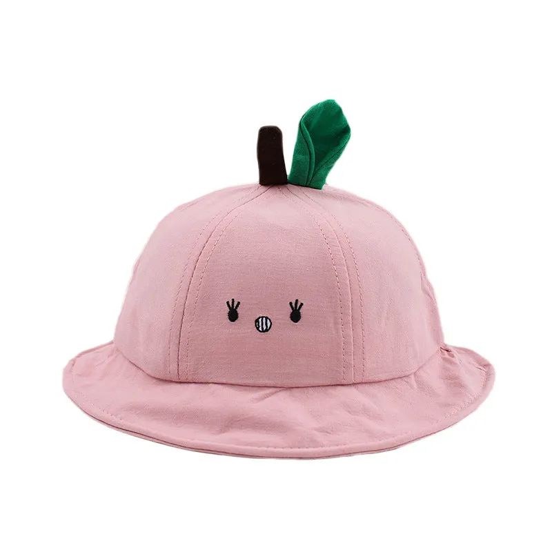 Spring and Autumn Sun Hat Boys and Girls Cartoon Bucket Hat Baby Bucket Hat