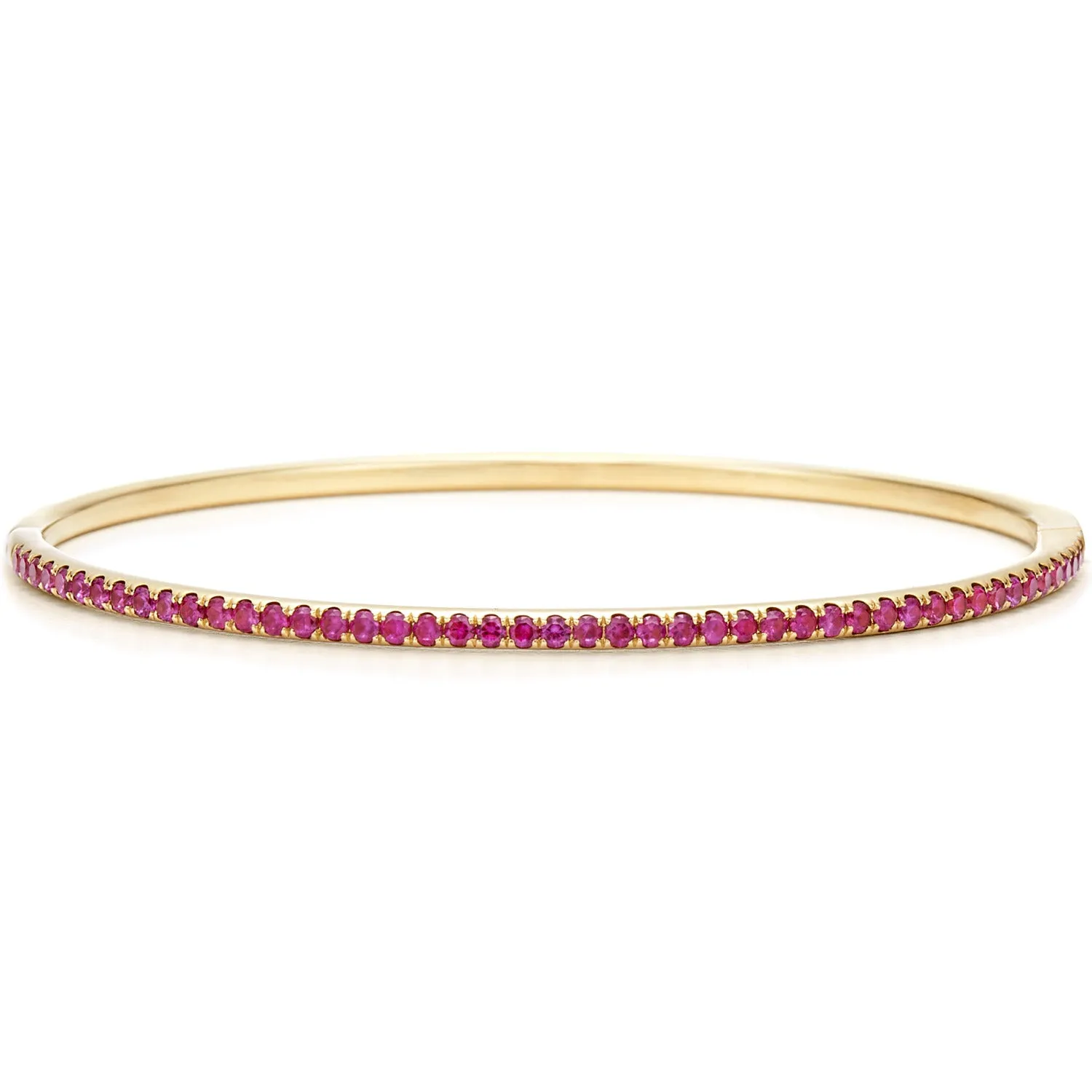 Stackable Ruby Bangle Bracelet