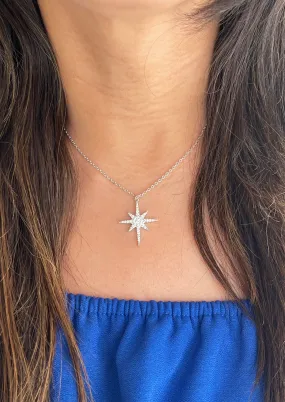 Star With Zircon Stones Necklace - Felizmoda