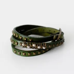 Studded Leather Bracelet