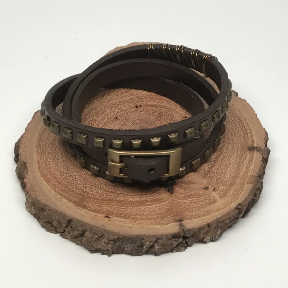 Studded Leather Bracelet