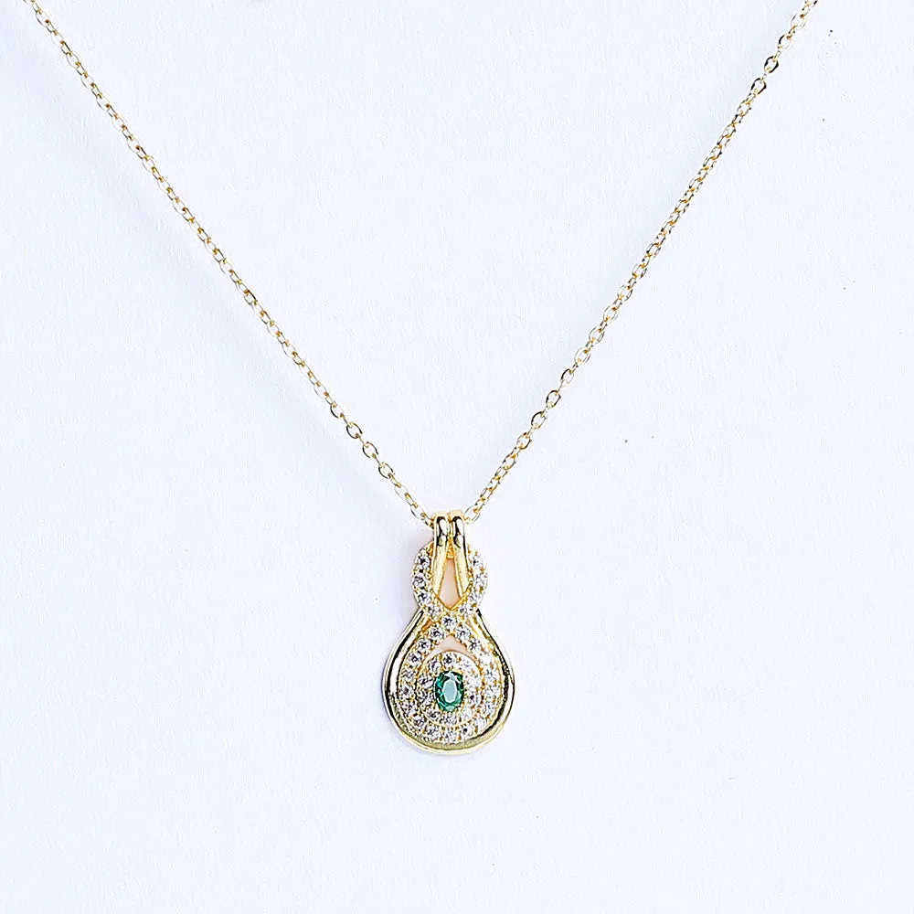 Stunning Shining Zircon Stones Necklace  - Fluffy