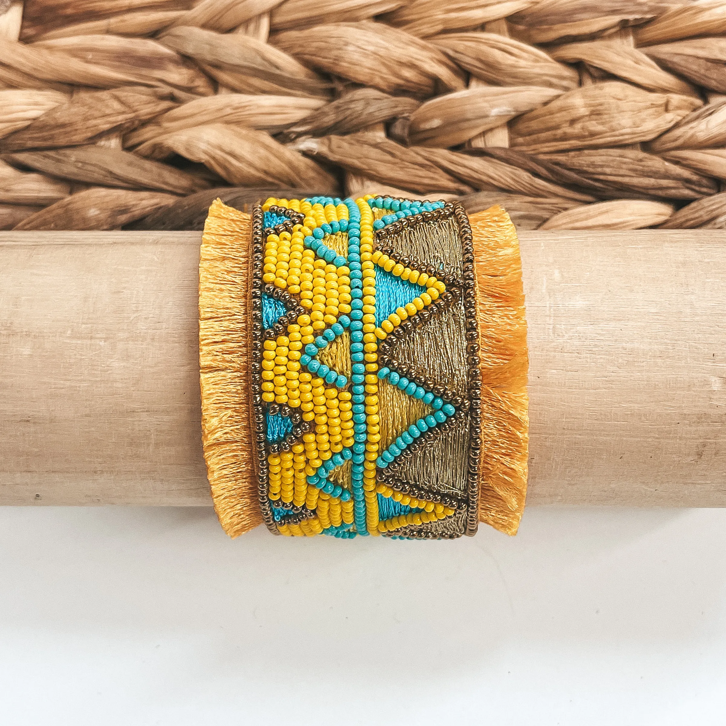 Summertime Cutie Beaded Bracelet in Yellow