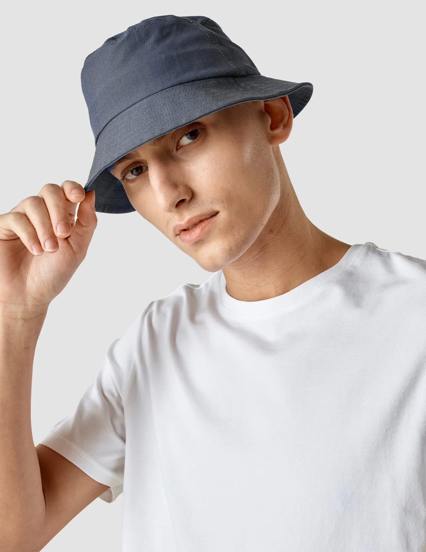 Tech Linen Bucket Hat Navy