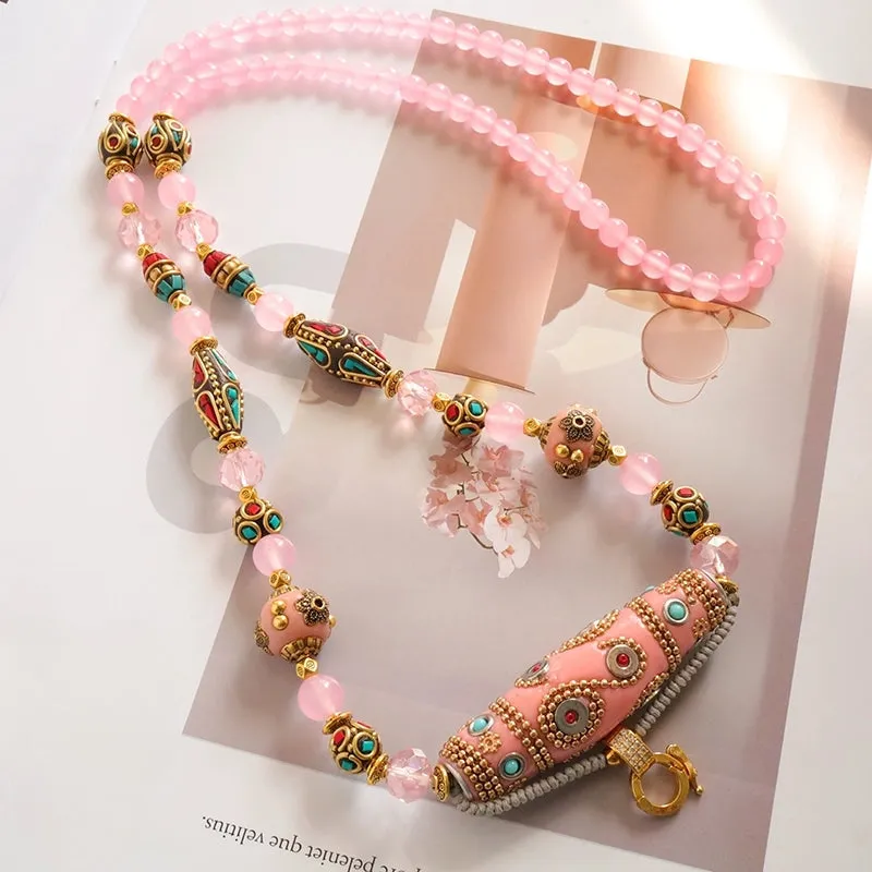 TEEK - Elegant Exotic Thai Amulet Necklace