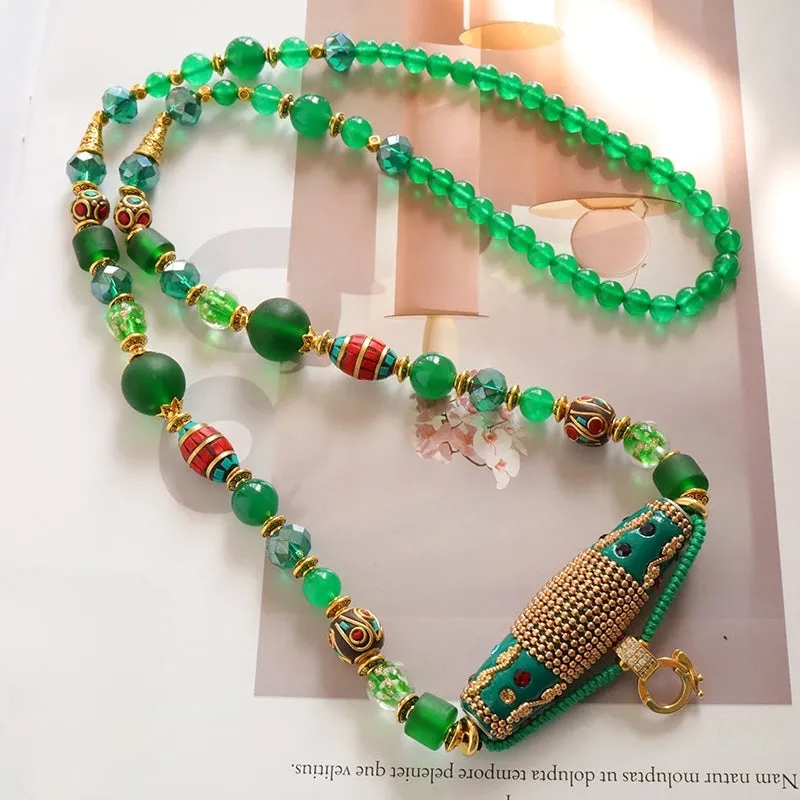 TEEK - Elegant Exotic Thai Amulet Necklace