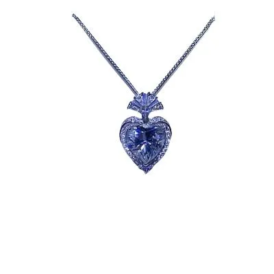 TEEK - Sprouted Flower Heart 925 SS Necklace