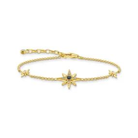 Thomas Sabo Magic Stars Gold Plated Sterling Silver Cubic Zirconia 16-19cm Bracelet