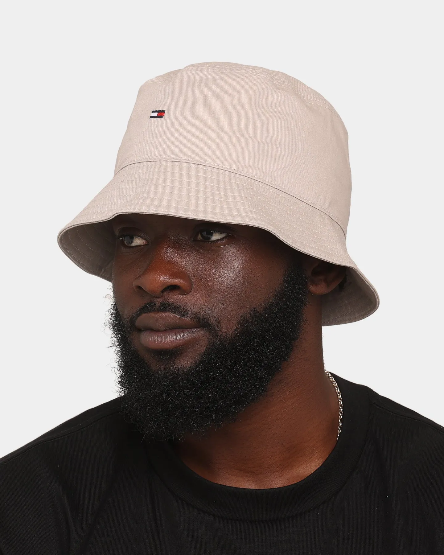 Tommy Hilfiger Flag Bucket Hat Stone