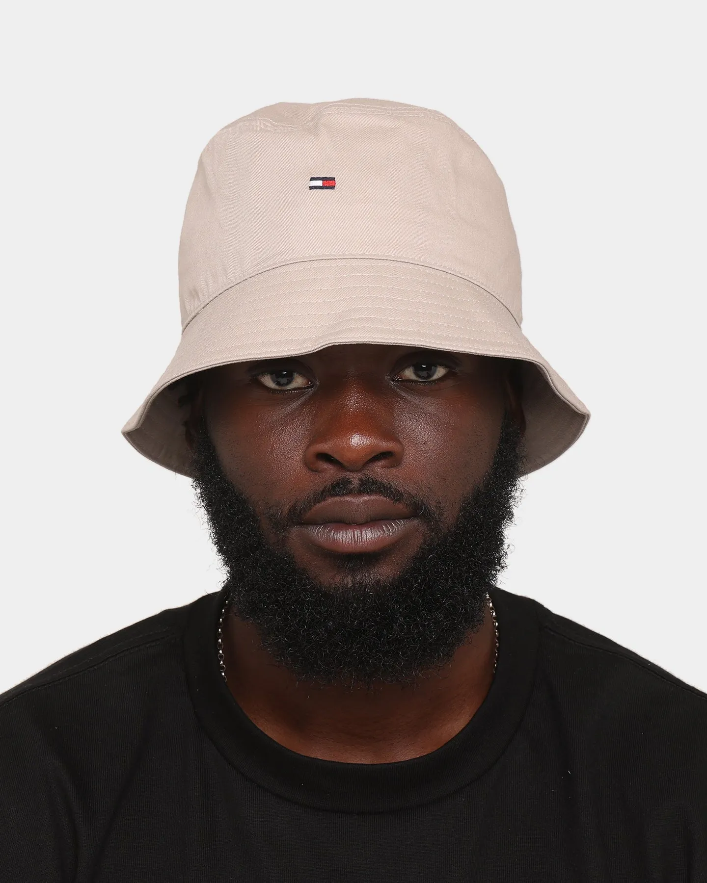 Tommy Hilfiger Flag Bucket Hat Stone