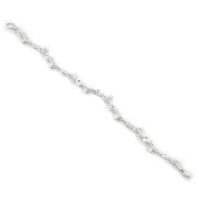 Top-Selling Cubic Zirconia Gemstone Sterling Silver Bracelet - Fashion Jewelry