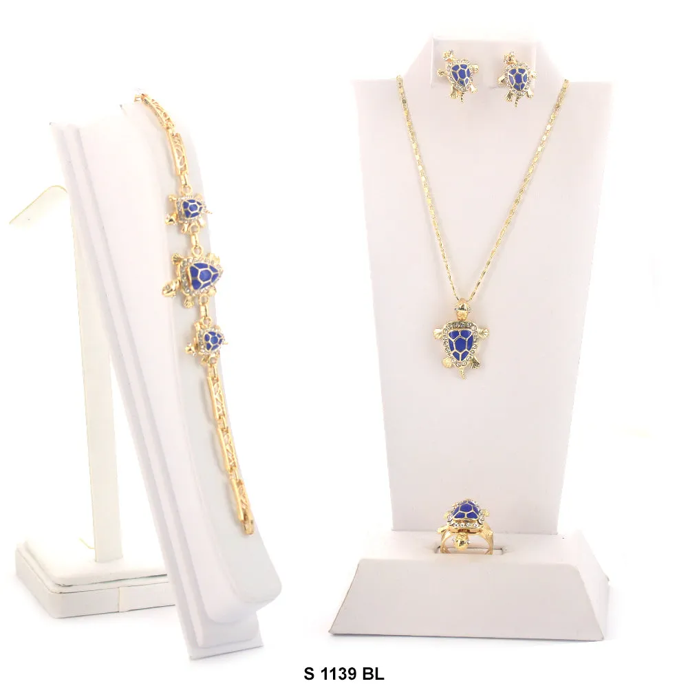 Turtle Necklace Set S 1139 BL