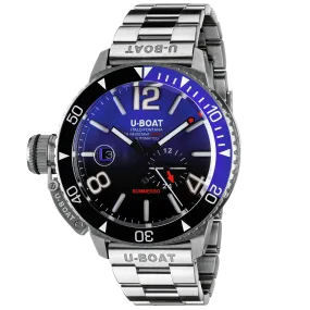 U-Boat Diver Watch Automatic Sommerso Ceramic Blue SS 9519/MT