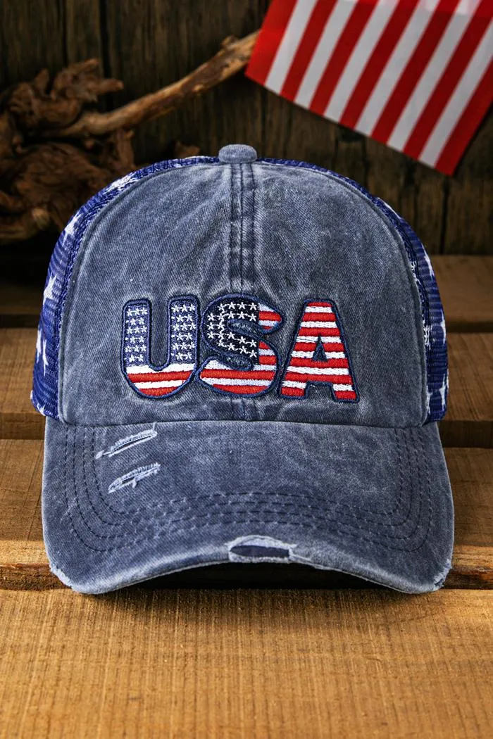 USA Embroidered Baseball Cap