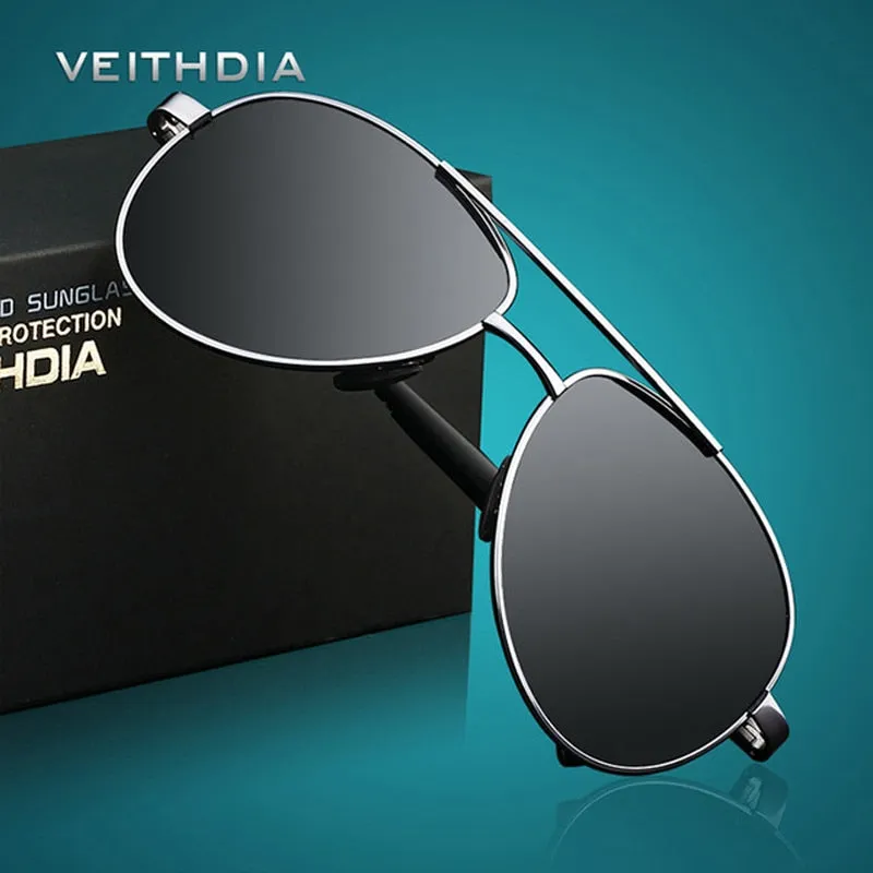 VEITHDIA  Classic Aviator Style Polarized Men's Sunglasses