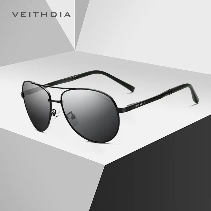 VEITHDIA  Classic Aviator Style Polarized Men's Sunglasses