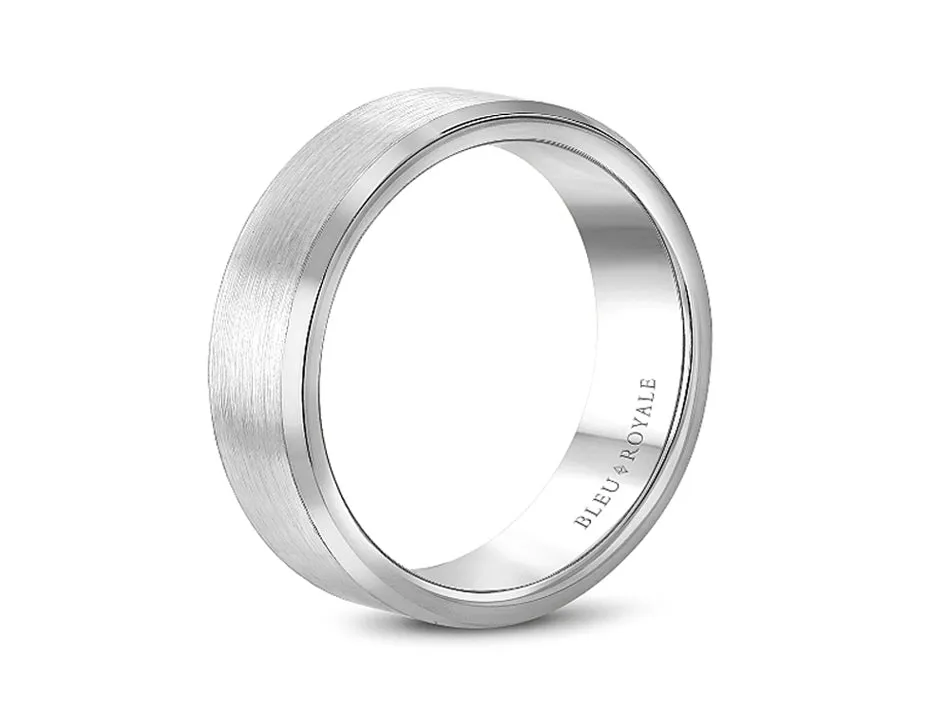 White Gold Men's Wedding Band