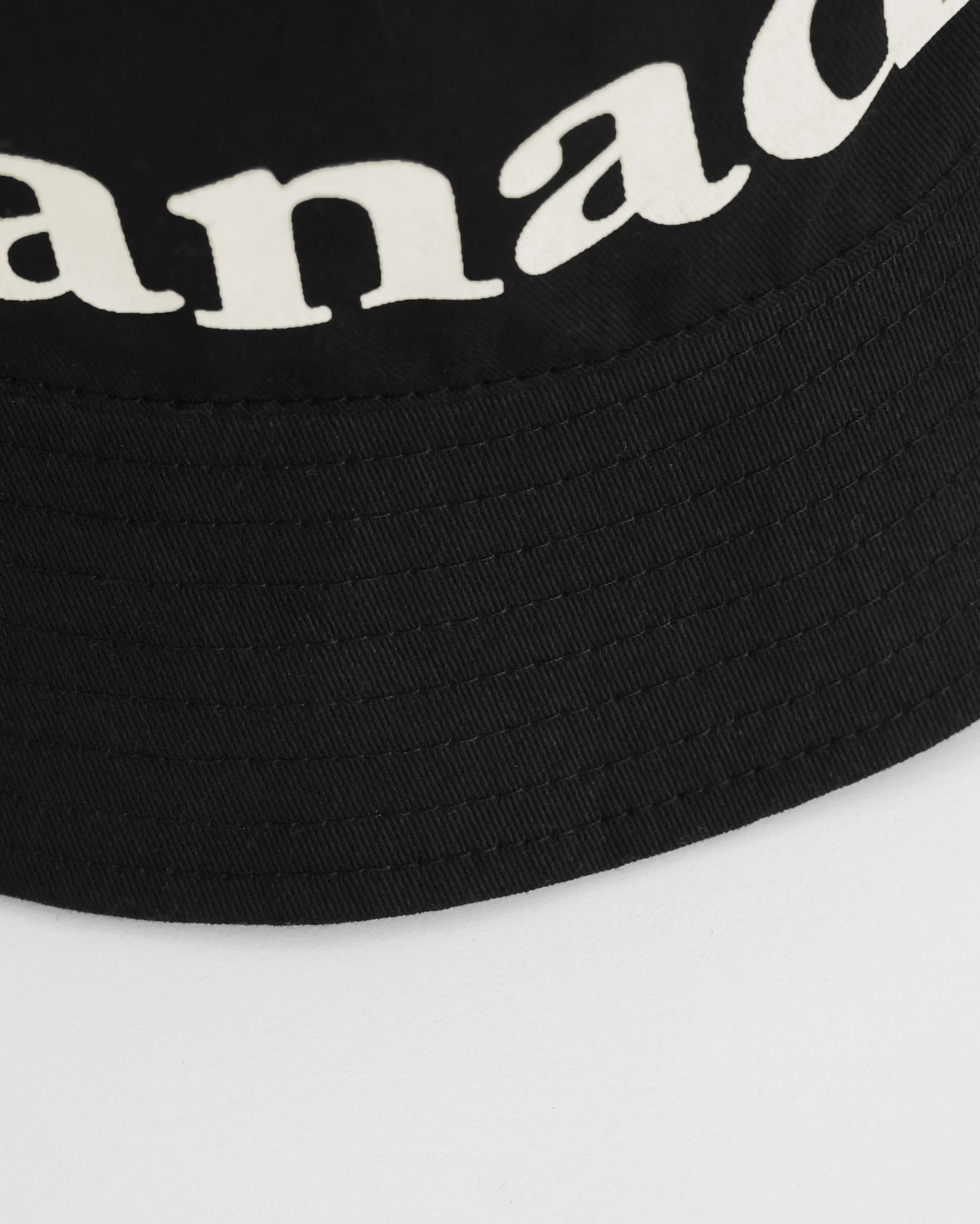 Wordmark Bucket Hat Black